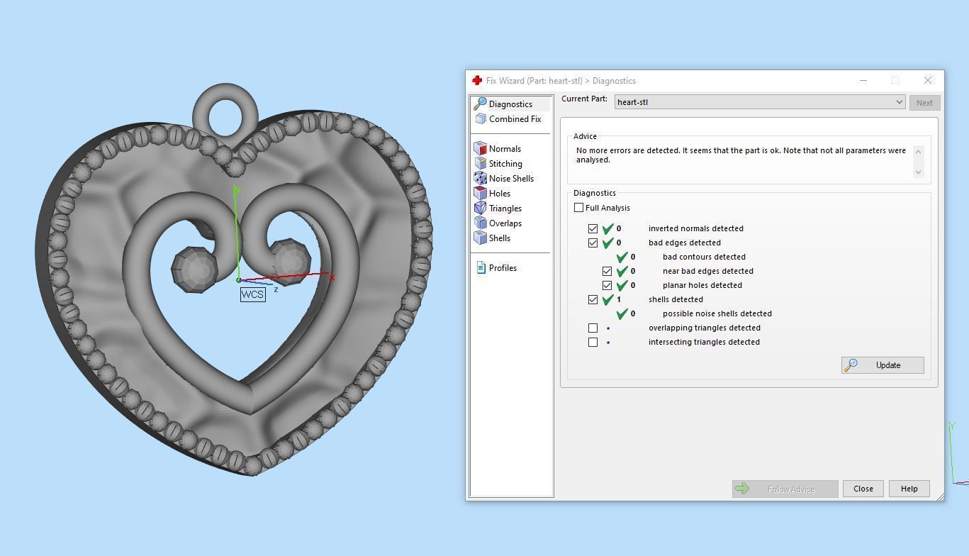 Heart Coin Necklace 3D print model_3