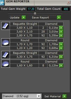 cuban bracelet baguette stone 416 3D print model_5