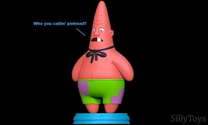 Patrick Star PinHead - SpongeBob SquarePants 3D print model
