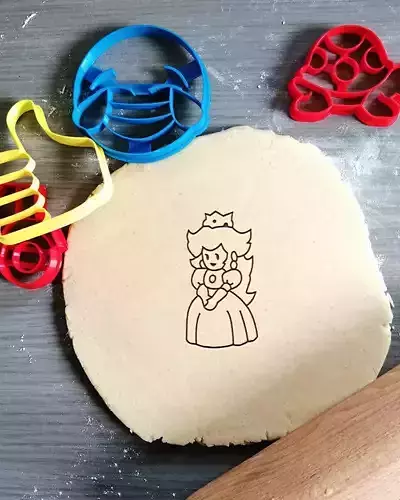 Peach Mario Cookie Cutter