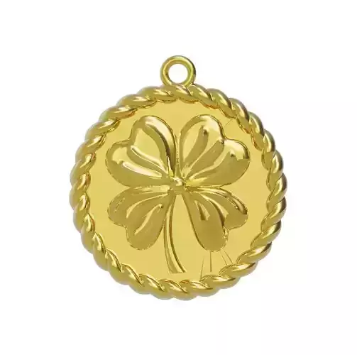 Leaf Coin Necklace