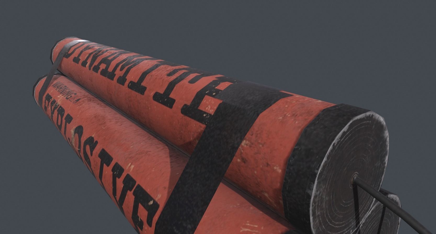 Dynamite bomb Low-poly 3D model_7