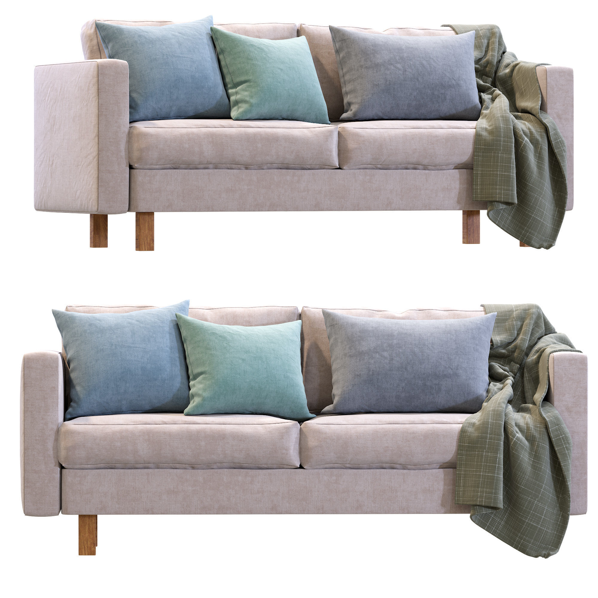 Karlstad Sofa IKEA 3D model_3