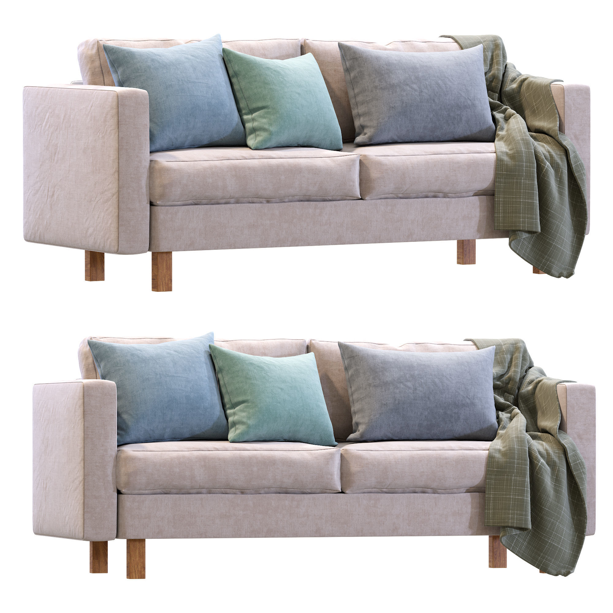 Karlstad Sofa IKEA 3D model_2