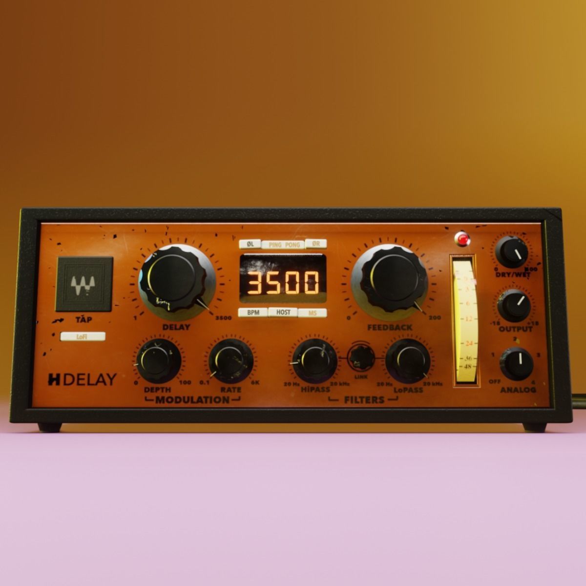 Waves H-Delay  3D model_2