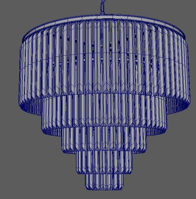 chandelier LUSTER Low-poly 3D model_11