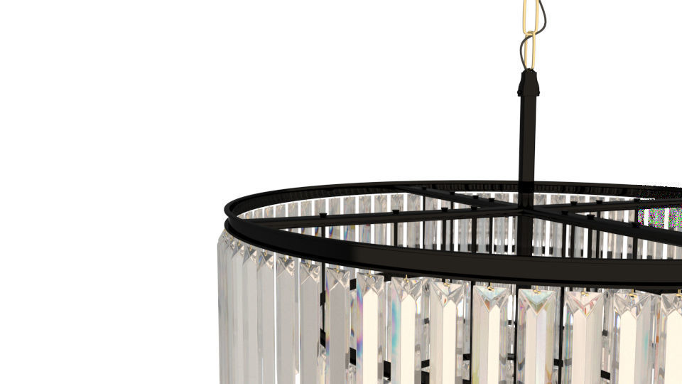 chandelier LUSTER Low-poly 3D model_1