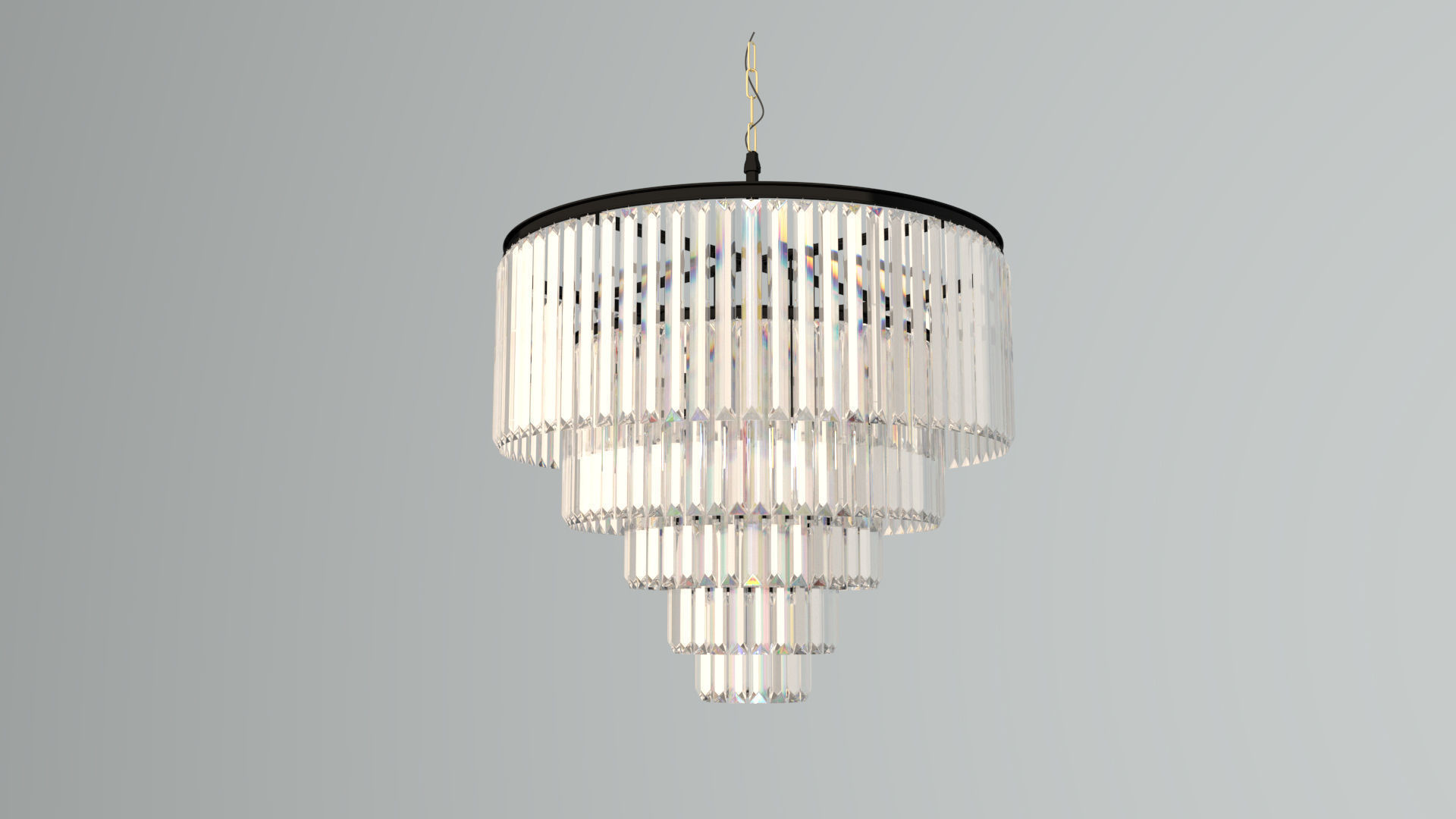 chandelier LUSTER Low-poly 3D model_8