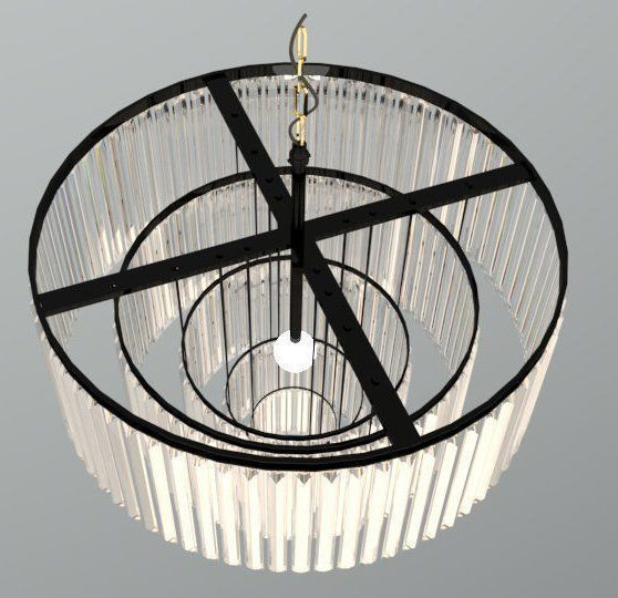 chandelier LUSTER Low-poly 3D model_9