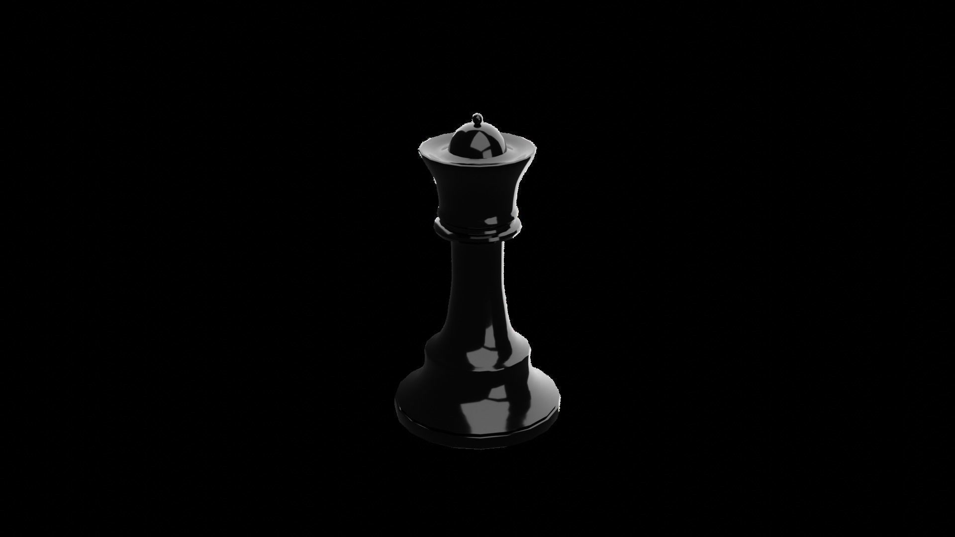 Chess Queen 3D model_4