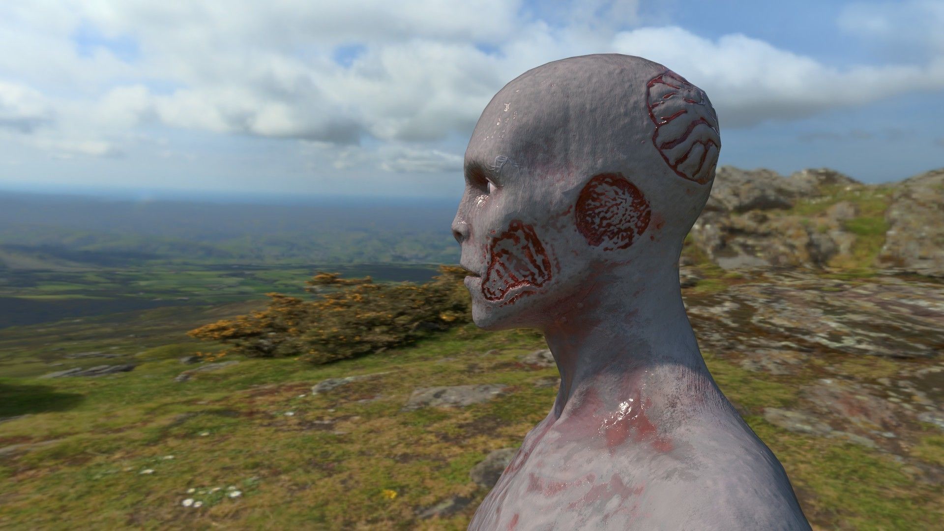 Zombie Monster Low-poly 3D model_8