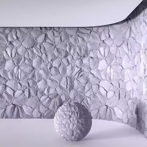 Field Stone 05 - PBR - 4K - PNG - Seamless Texture