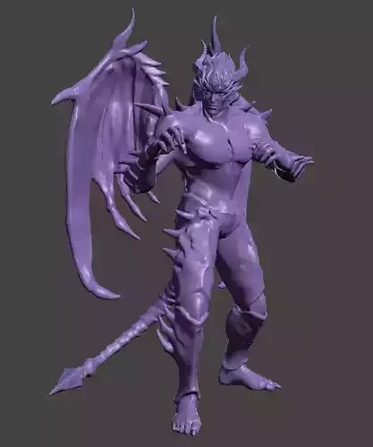 DEVIL KAZUYA - TEKKEN 7  Keyed and Cut  Hi-poly STL for 3D print 3D print model