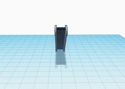 Escalator ladder Free low-poly 3D model_4