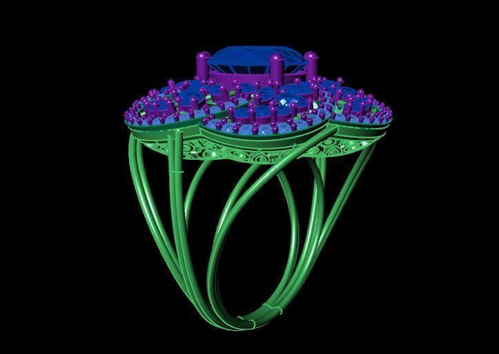 Rings  3D print model_3