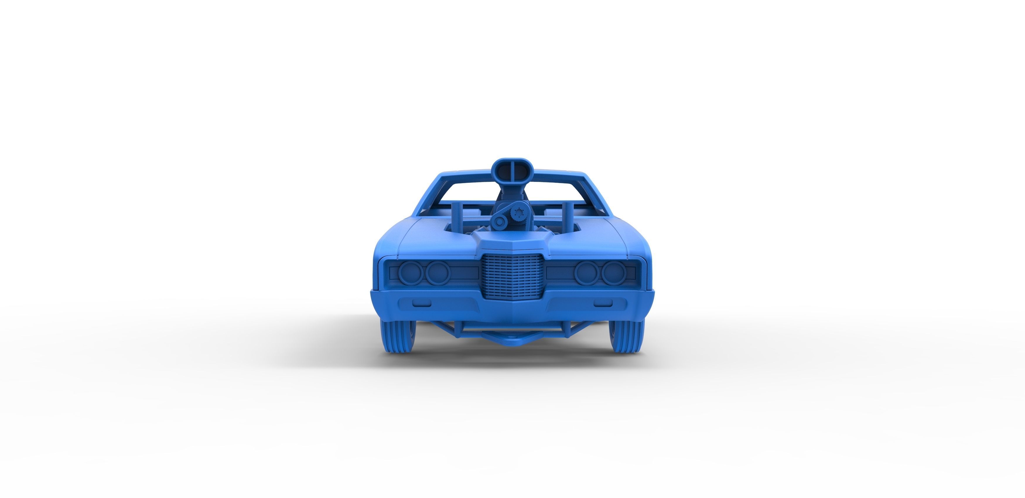 Pulling truck 2wd with Car shell Scale 1 to 25 3D print model_19