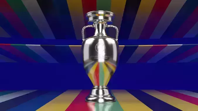 UEFA CHAMPIONS TROPHY 2024 3D model