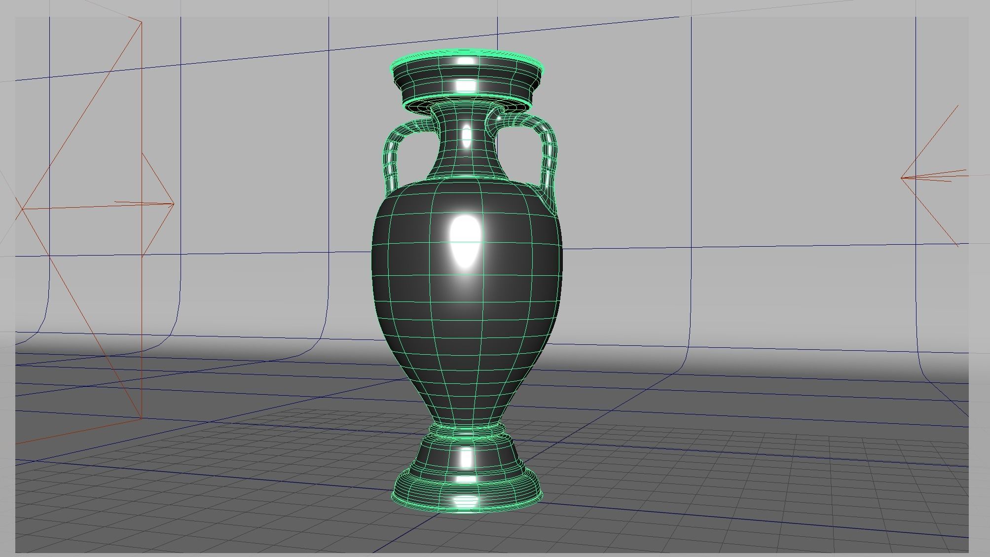 UEFA CHAMPIONS TROPHY 2024 3D model CGTrader