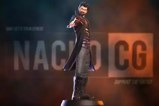 Fan Art - Billy Butcher from The Boys - Statue 3D print model