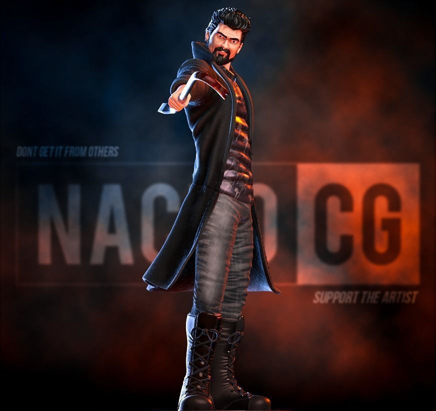 Fan Art - Billy Butcher from The Boys - Statue 3D print model_1