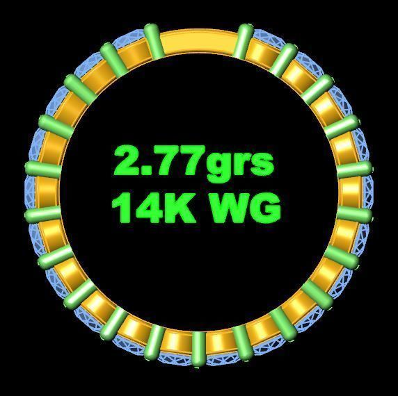 Diamond Band 3D print model_4