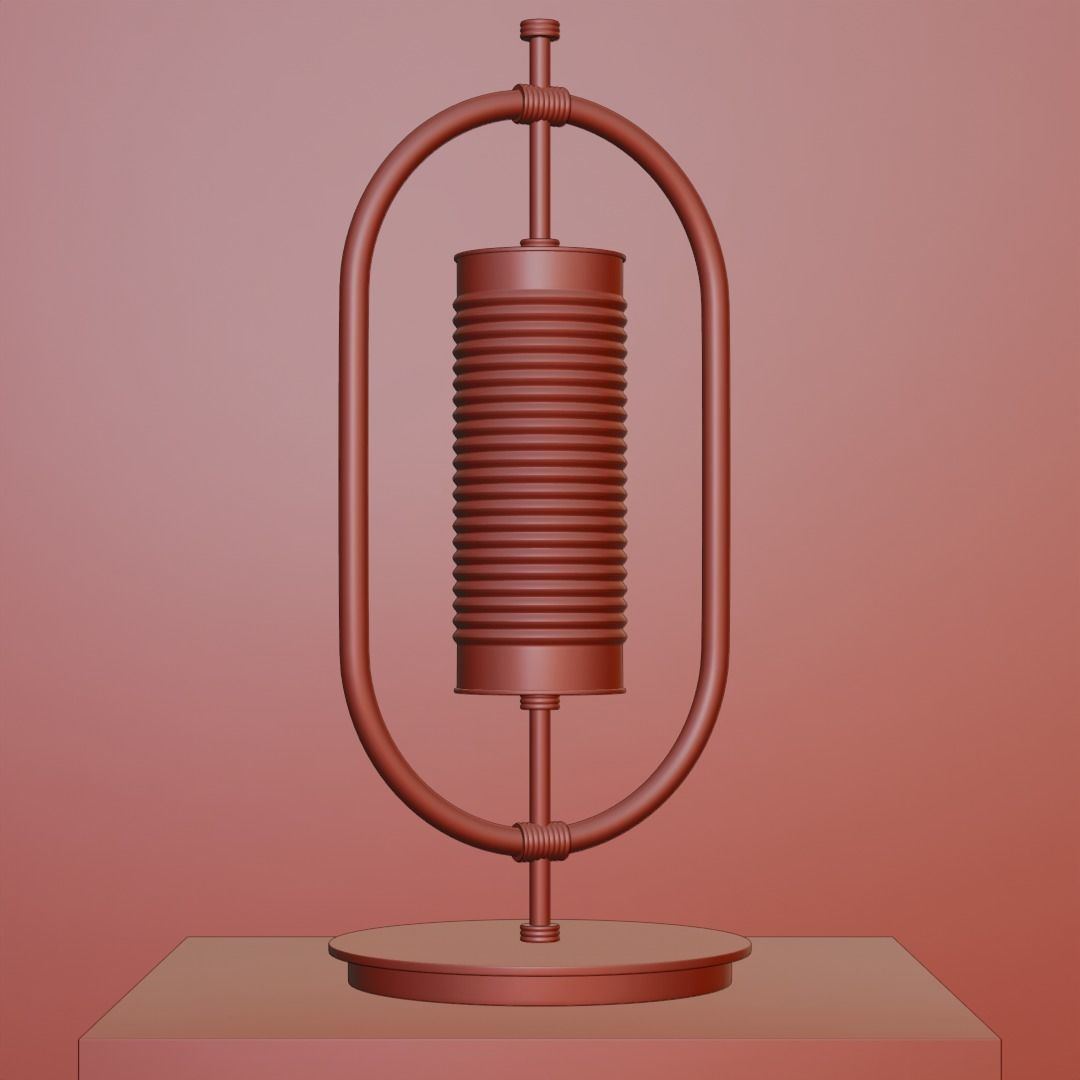 Table Lamp Yves Free 3D model_6