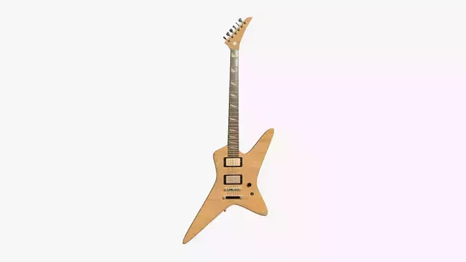 Electric Guitar I09 Light Wood - Music Instrument Design
