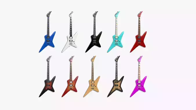 10 Electric Guitar I Collection - Music Instrument Design