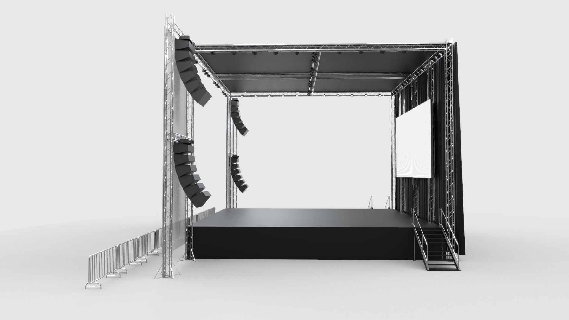 Concert Stage 6 3D model_7