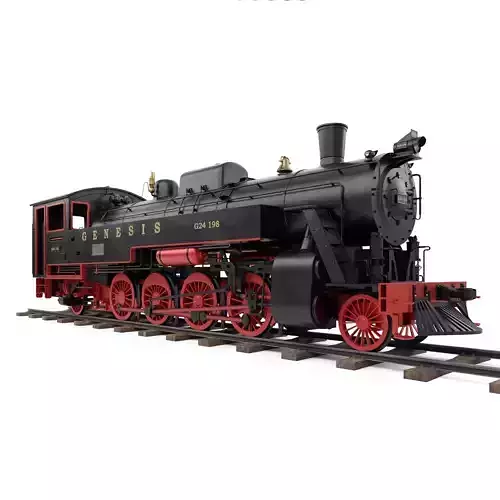 Steam Locomotive 3D model