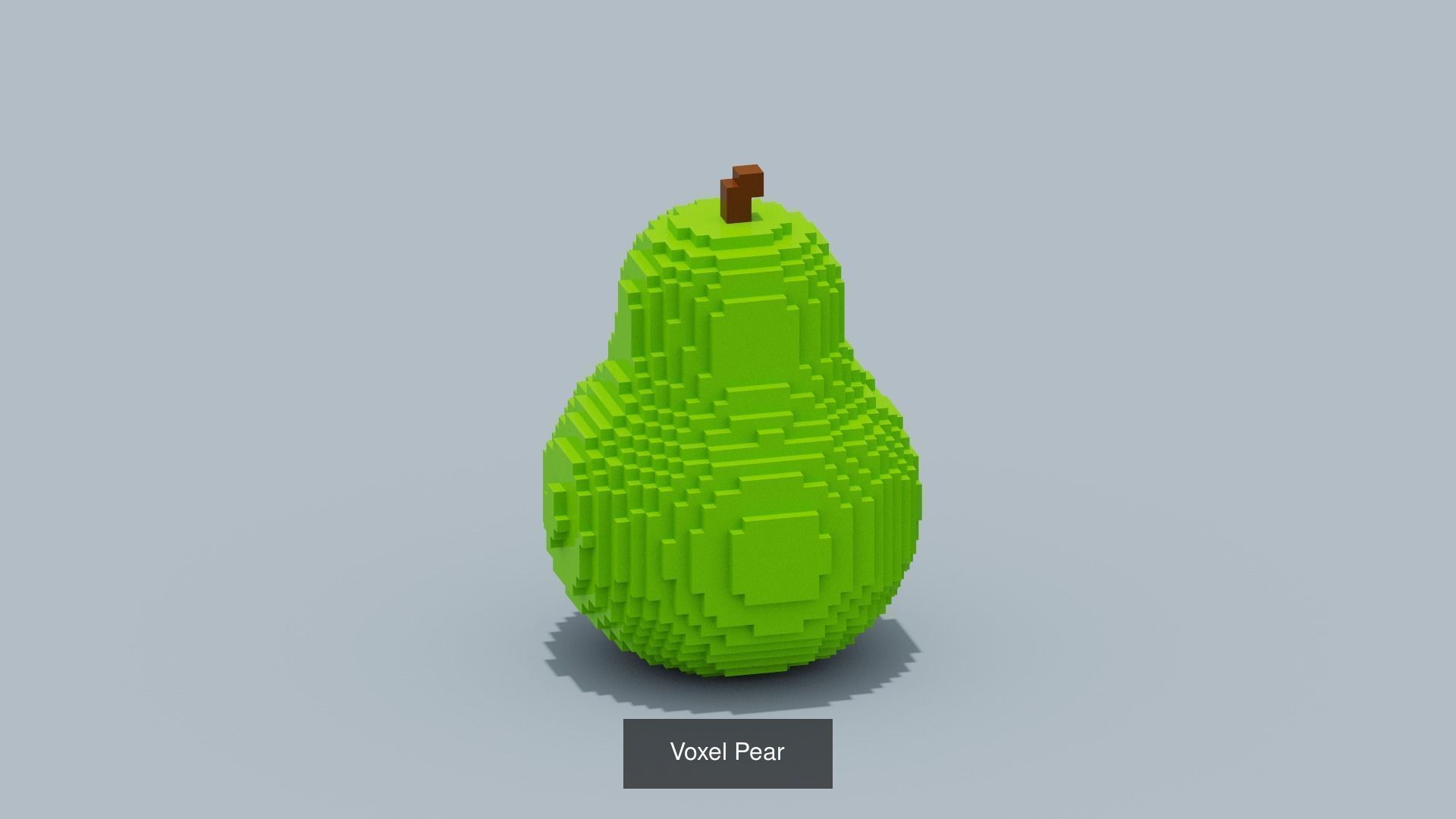 Voxel Fruit and Vegetable 3D Model Collection_7