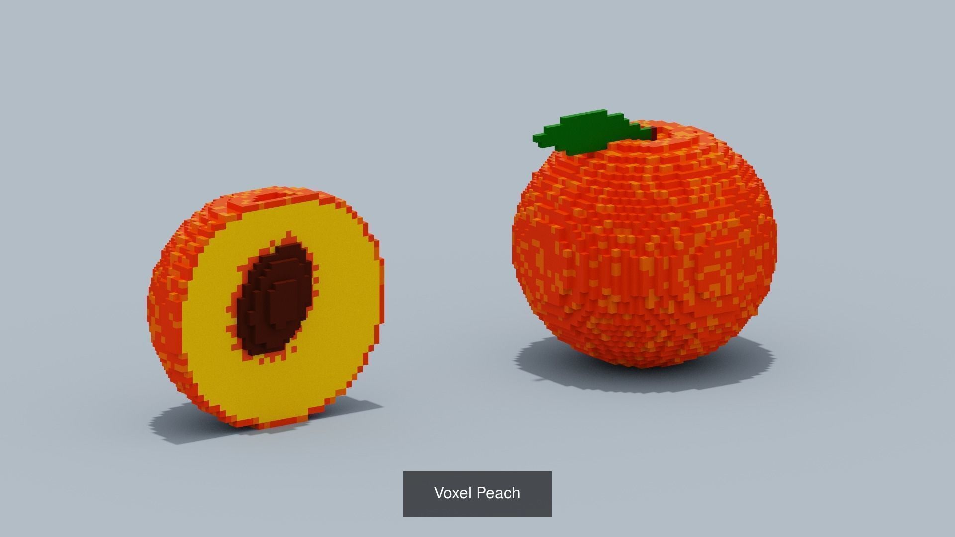 Voxel Fruit and Vegetable 3D Model Collection_2