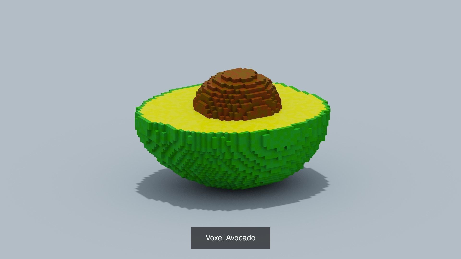 Voxel Fruit and Vegetable 3D Model Collection_3