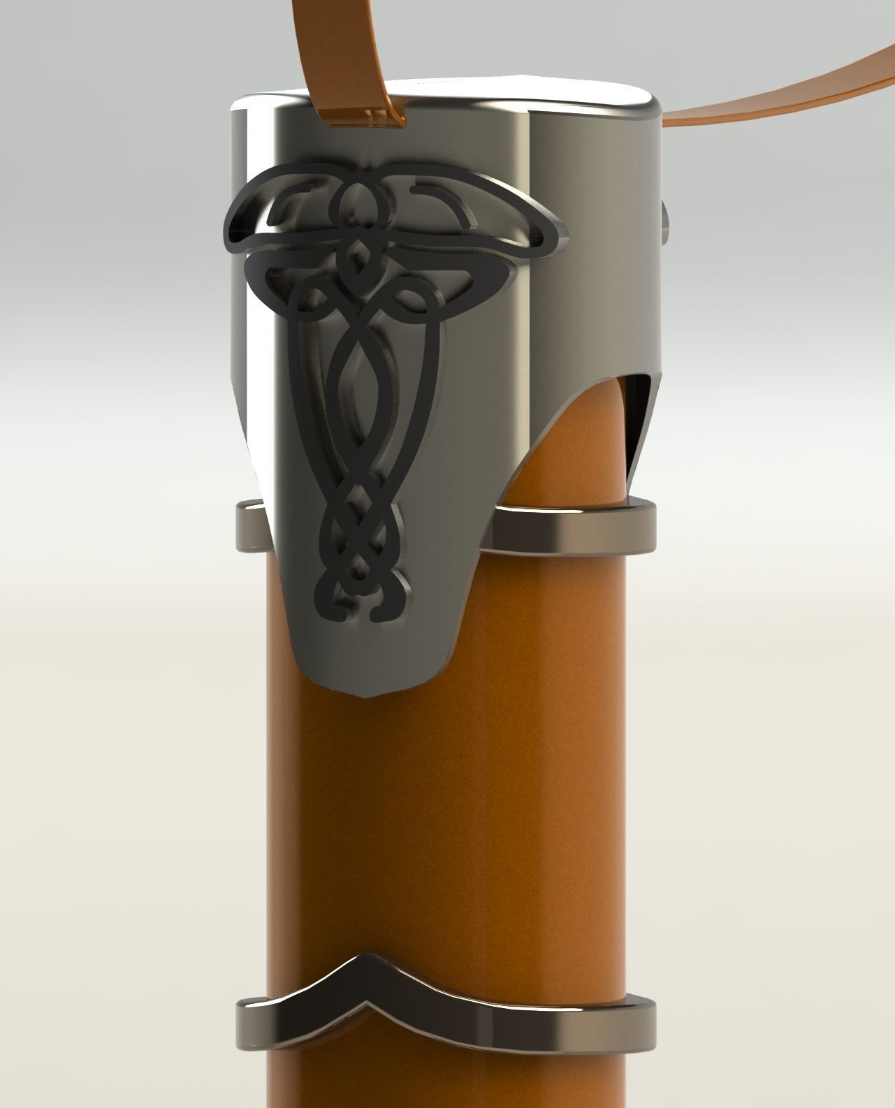 Mjolnir Thors Hammer Low-poly 3D model_3