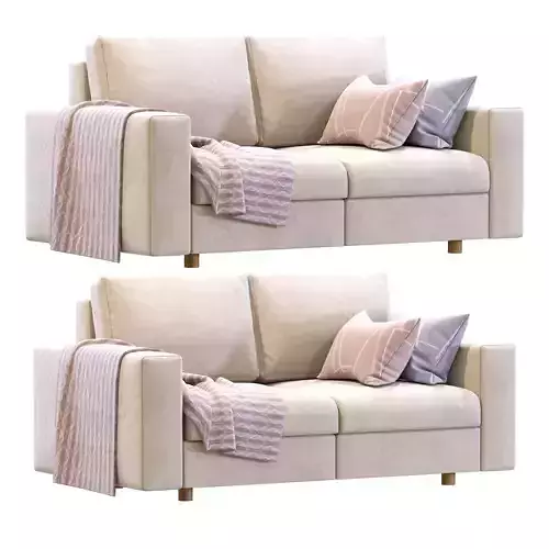 Prostoria two sofas with pillows and blankets