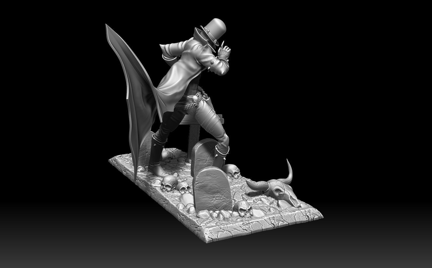Spawn Gunslinger Graveyard 3D print model_7