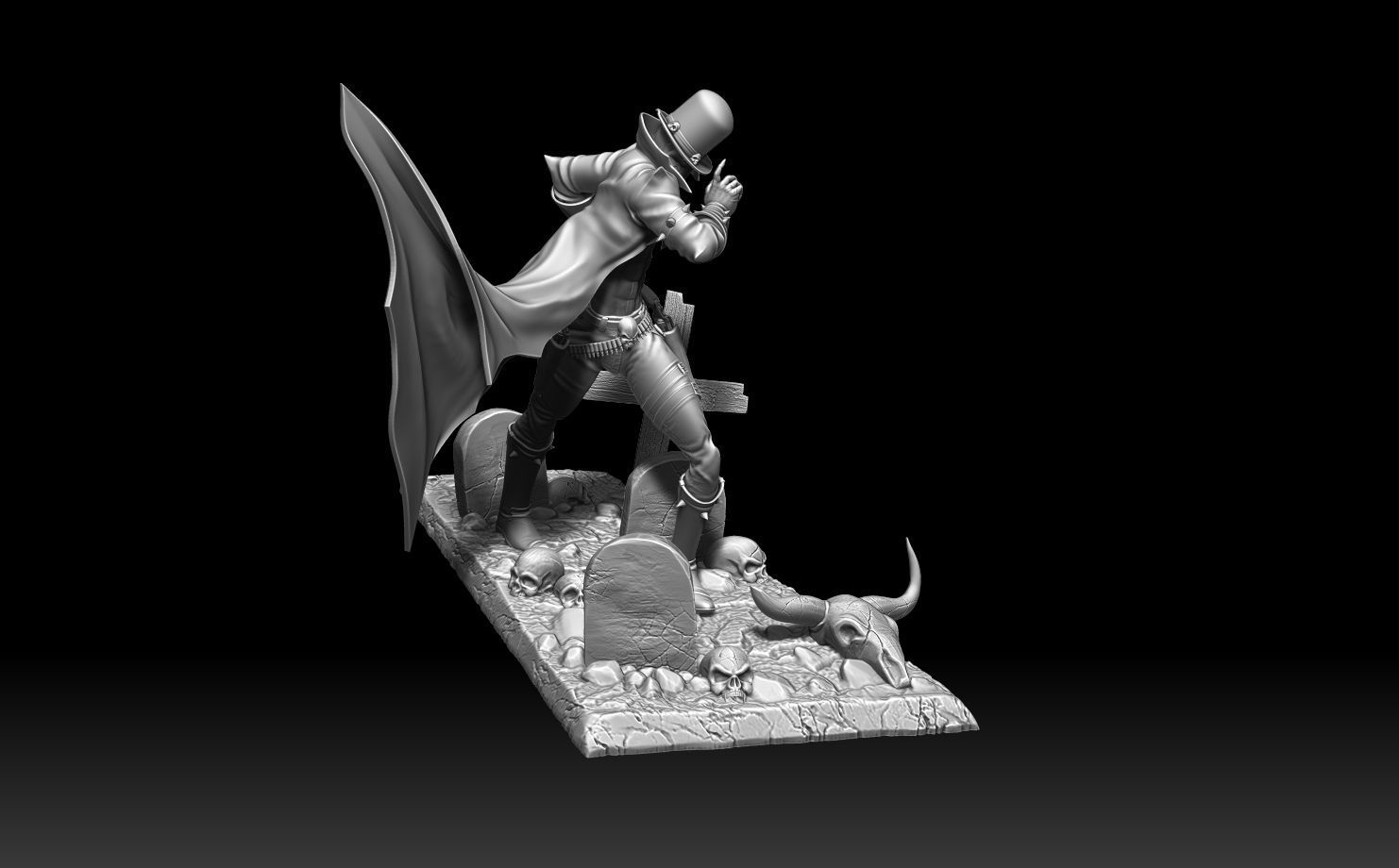 Spawn Gunslinger Graveyard 3D print model_1
