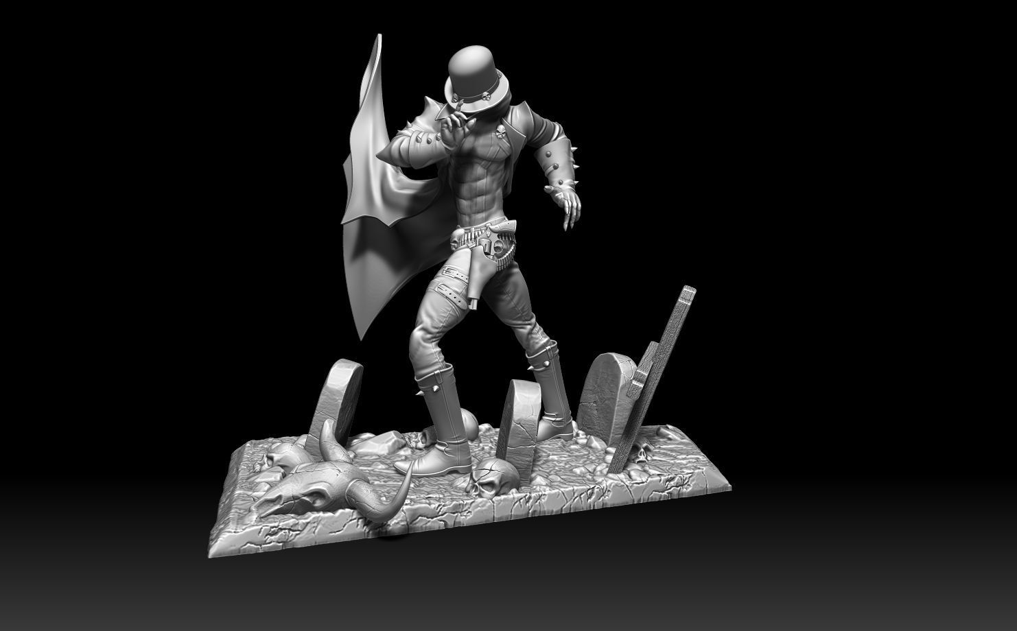 Spawn Gunslinger Graveyard 3D print model_5