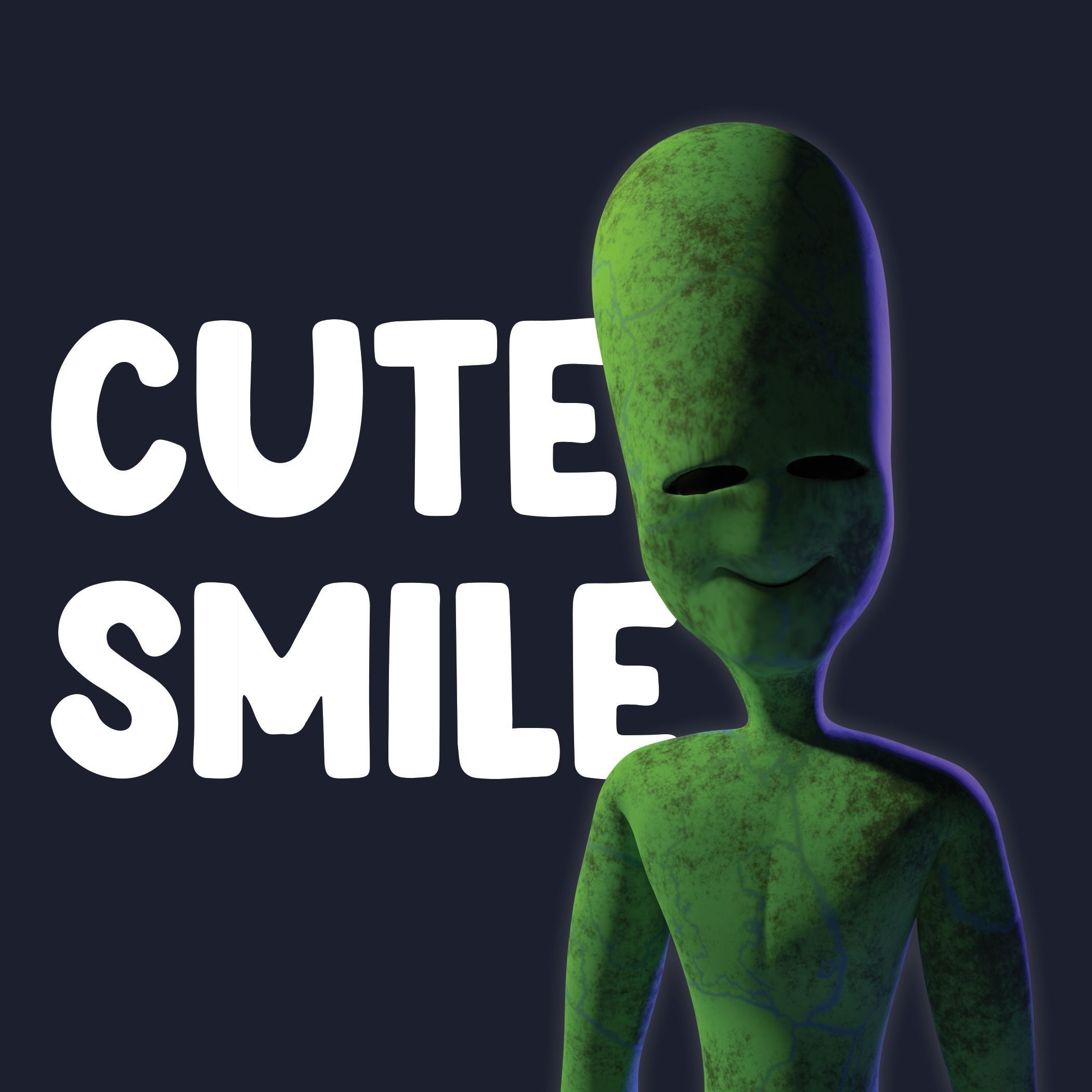 Cute creature with rig 3D model_2