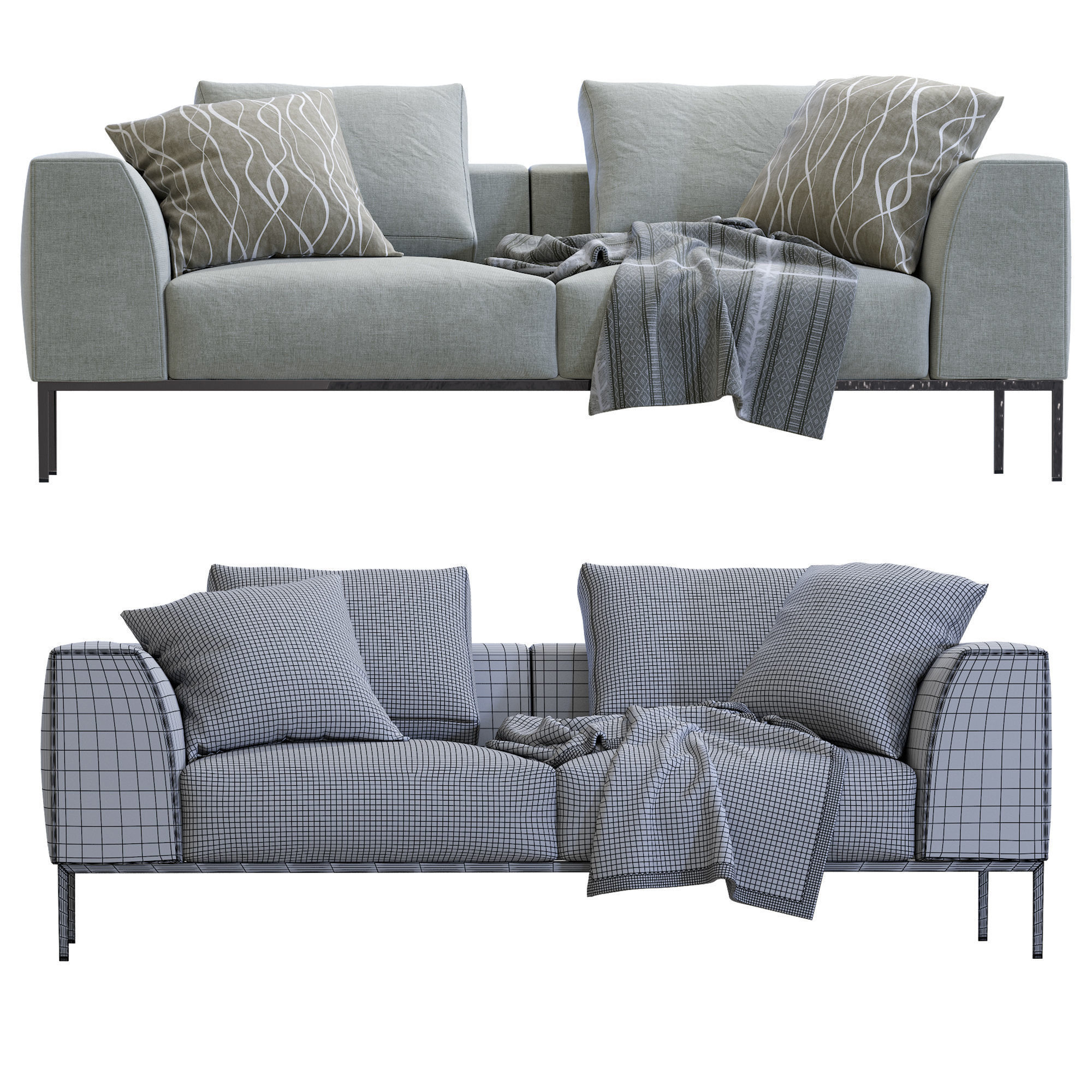 Sofa New York By Marelli 3D model_3