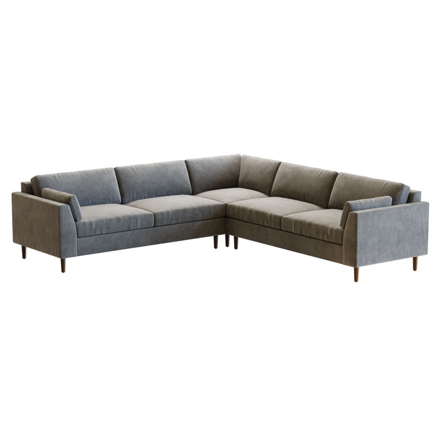 Crate and Barrel Avondale 3-Piece Sectional 3D model_8