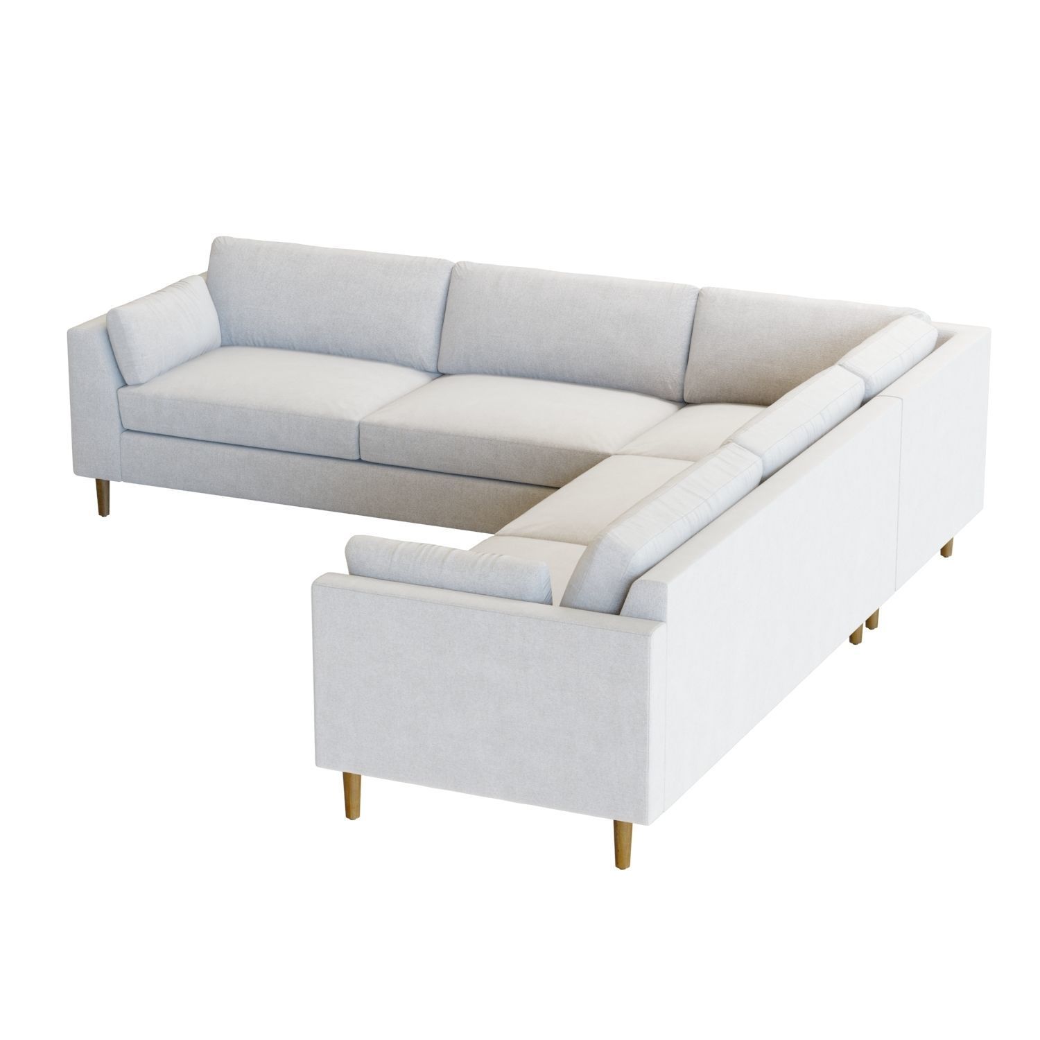 Crate and Barrel Avondale 3-Piece Sectional 3D model_4