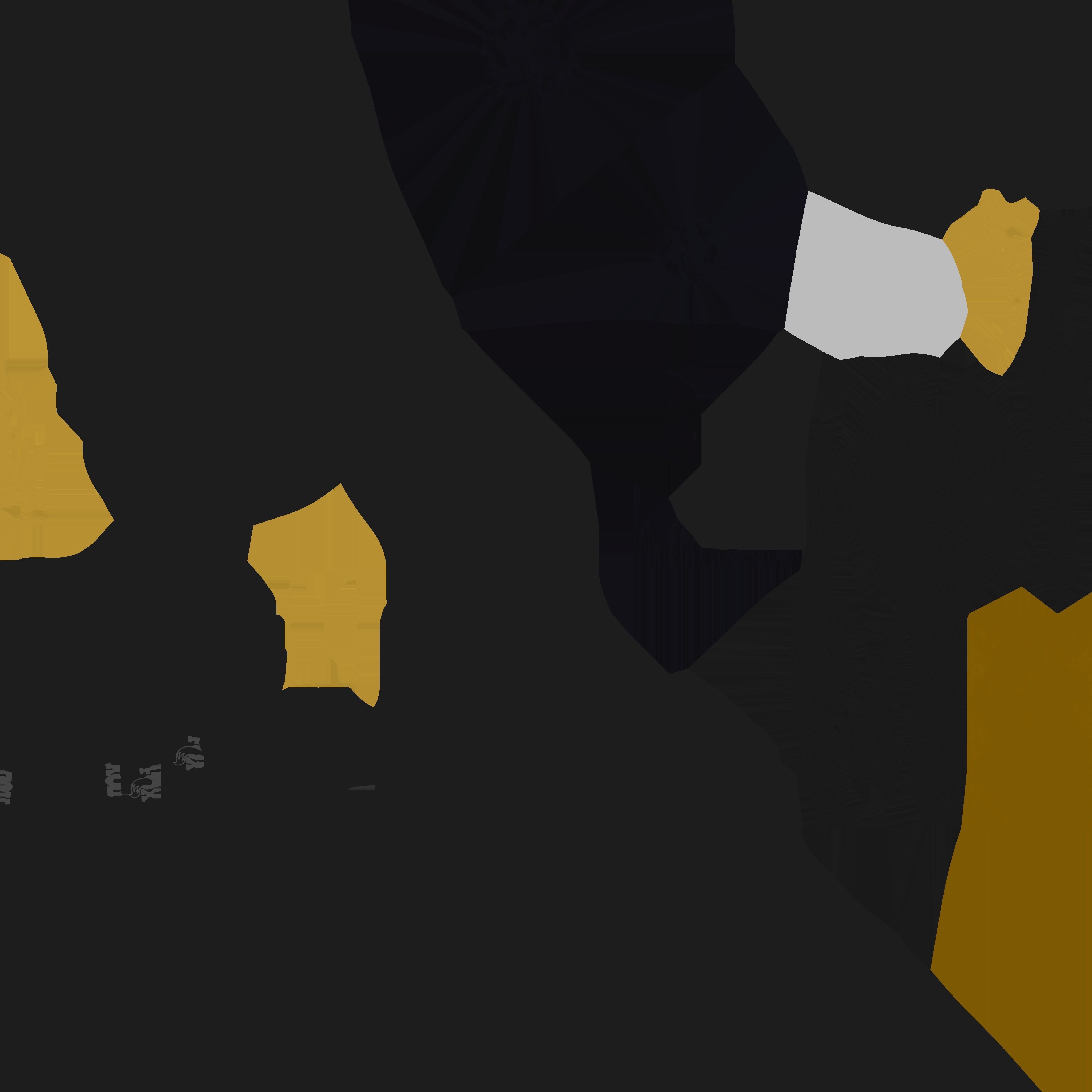 Bicycle gold mountain bike 3D model_9