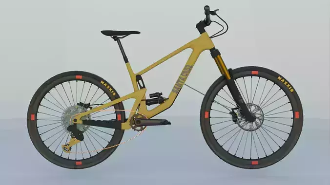 Bicycle gold mountain bike