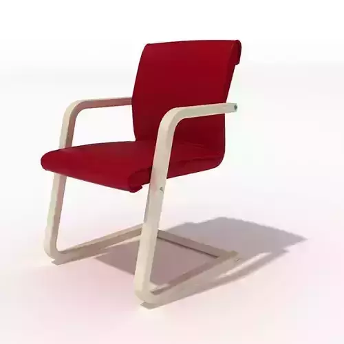 Modern Red Armchair