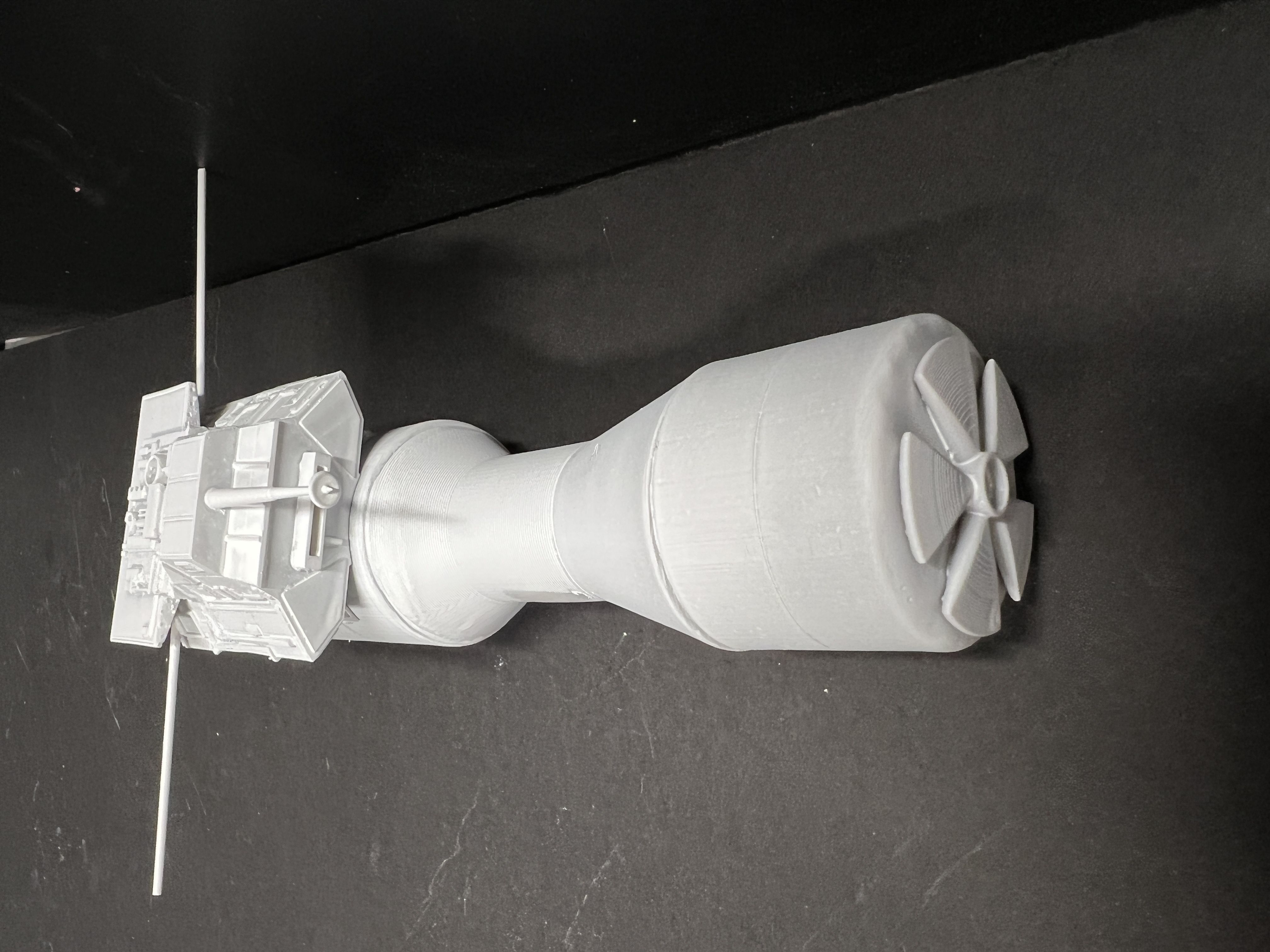 2001 A Space Odyssey France and USA Nuke Ships 3D print model_7