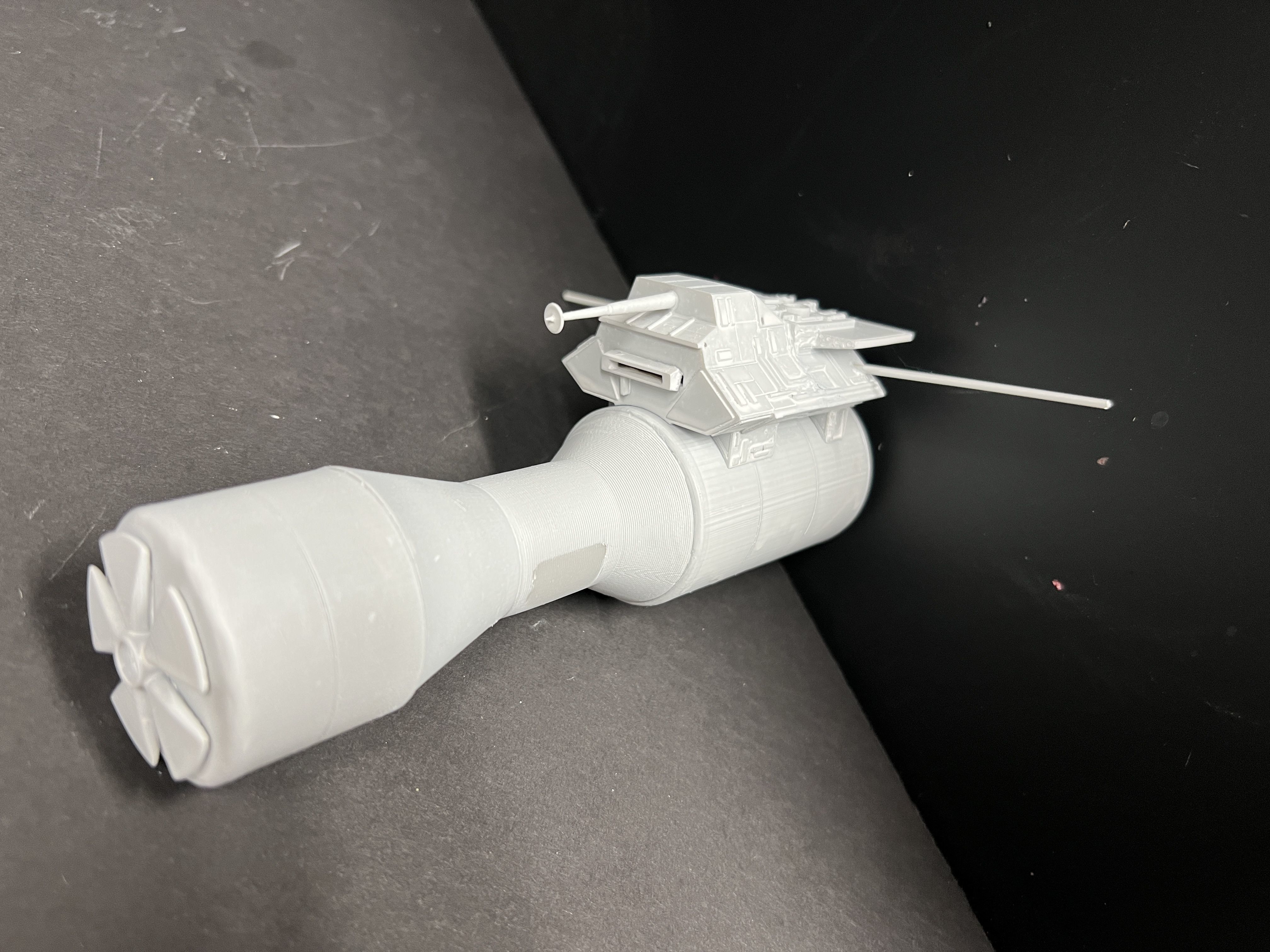 2001 A Space Odyssey France and USA Nuke Ships 3D print model_5