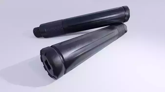 Suppressor Free Game Ready   Free low-poly 3D model