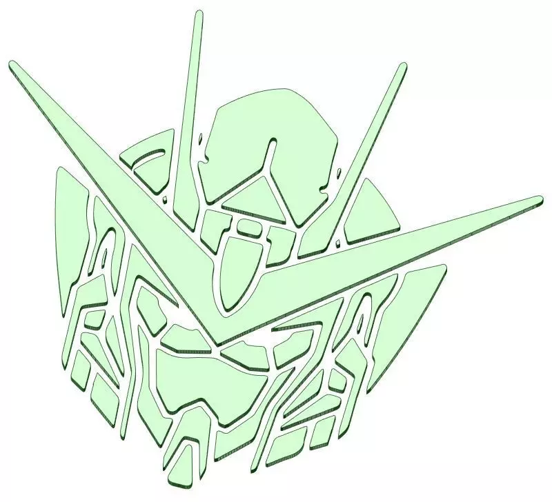 Gundam Head Emblem 3D print model