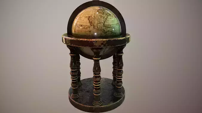 Old Antique Globe Vintage